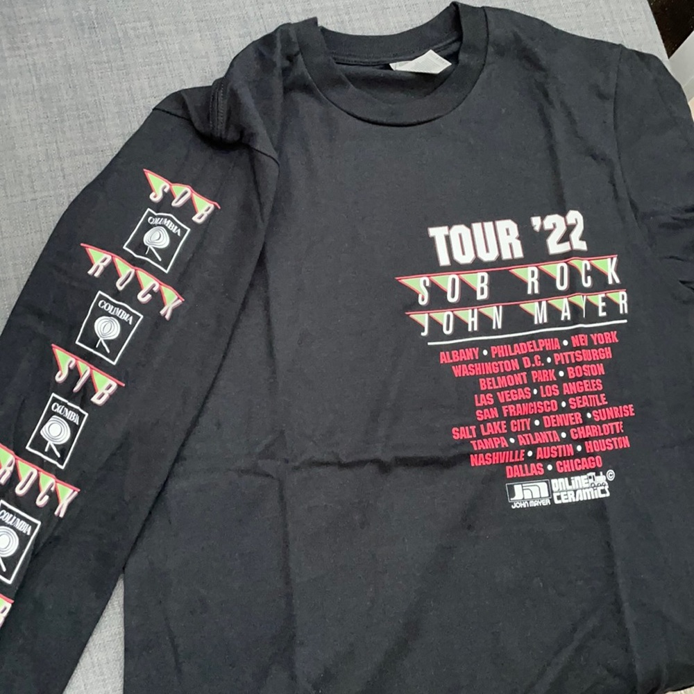 John Mayer Sob Rock Tour ‘22 Shirt (Long Sleeves)